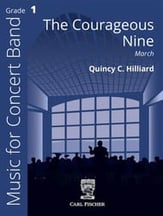 The Courageous Nine Concert Band sheet music cover